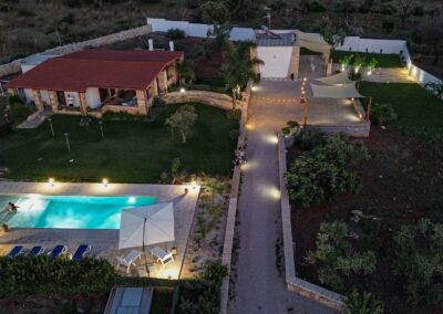 La villa le soir