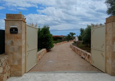 The main entrance
